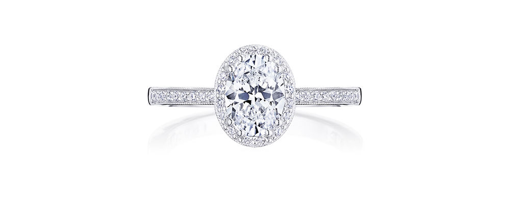 Tacori Oval-Cut Diamond Engagement Ring