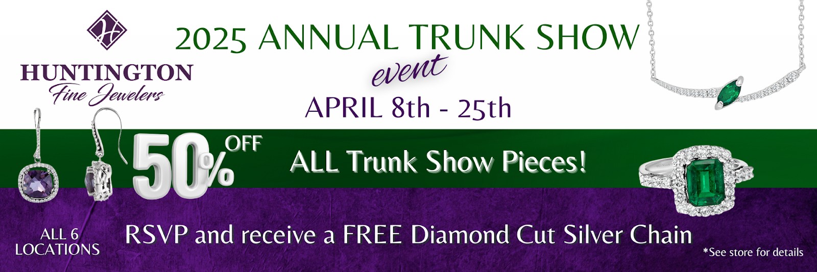Annual Trunk Show at Huntington Fine Jewelers
