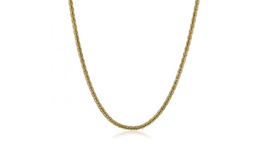 a simple yellow gold chain necklace