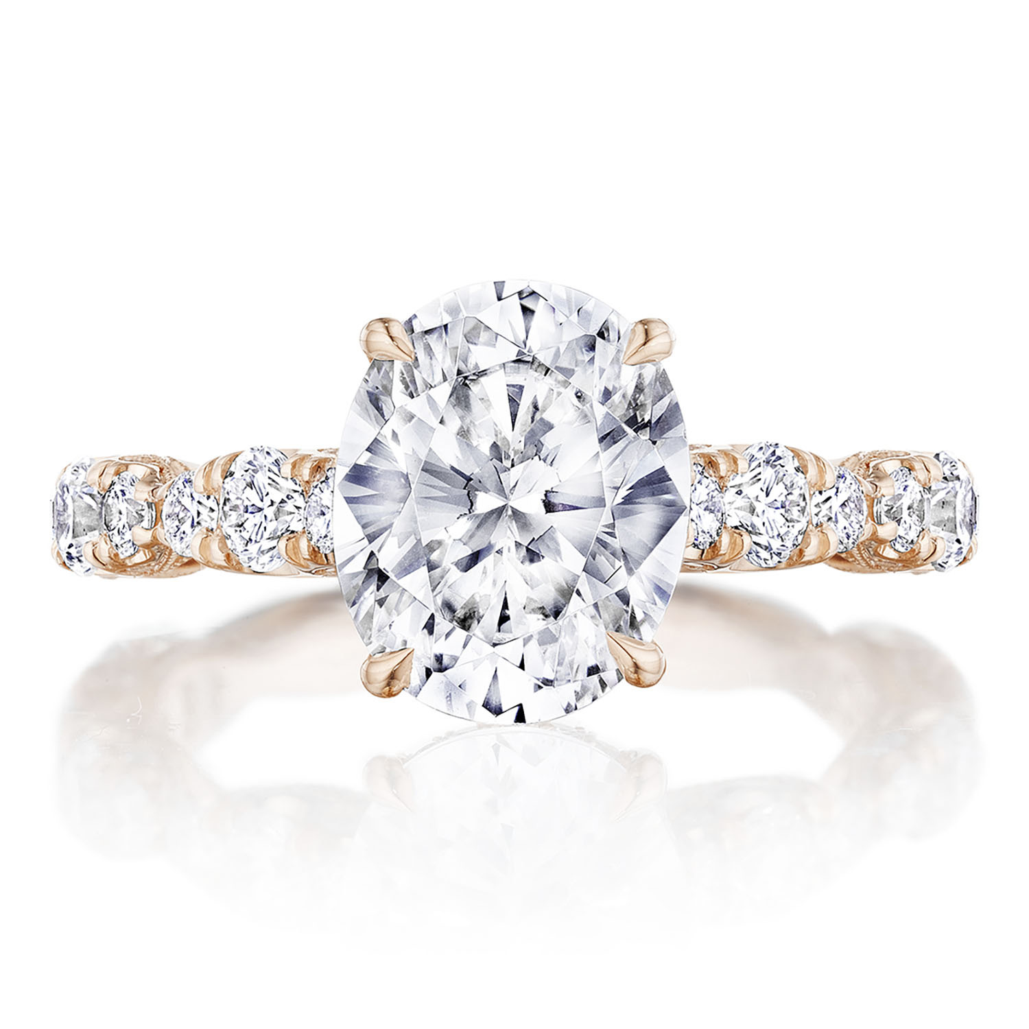TACORI Petite Crescent,  RoyalT Engagement Ring HT2654OV10X8PK