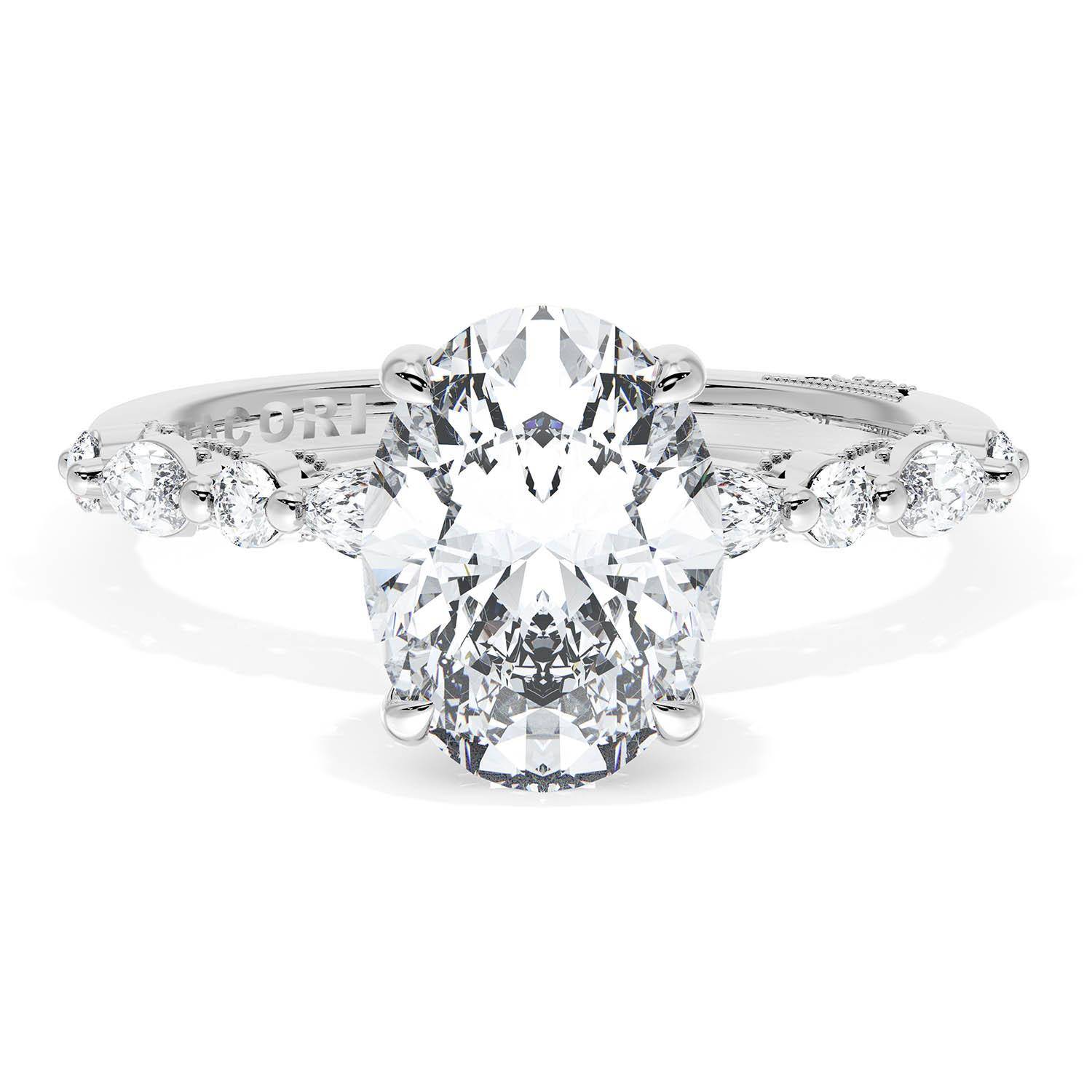 TACORI Sculpted Crescent Engagement Ring 272822OV95x7W