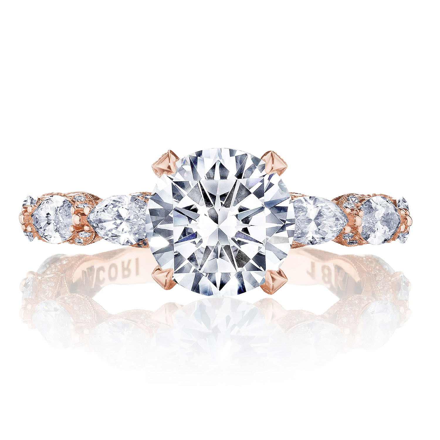 TACORI Classic Crescent, RoyalT Engagement Ring HT2667RD8PK TACORI Classic Crescent, RoyalT Engagement Ring HT2667RD8PK