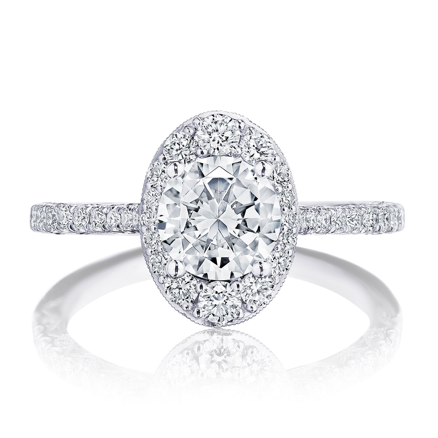 TACORI Petite Crescent Engagement Ring HT2576RDOV65W