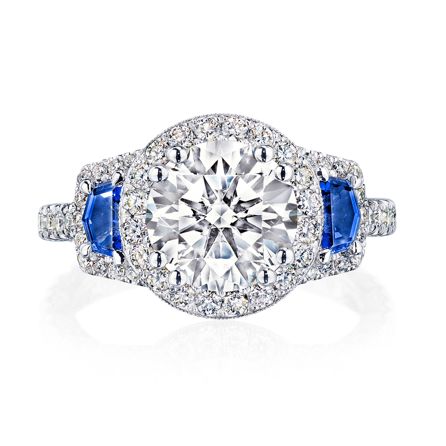 TACORI Petite Crescent,  RoyalT Engagement Ring HT2679RD85BS
