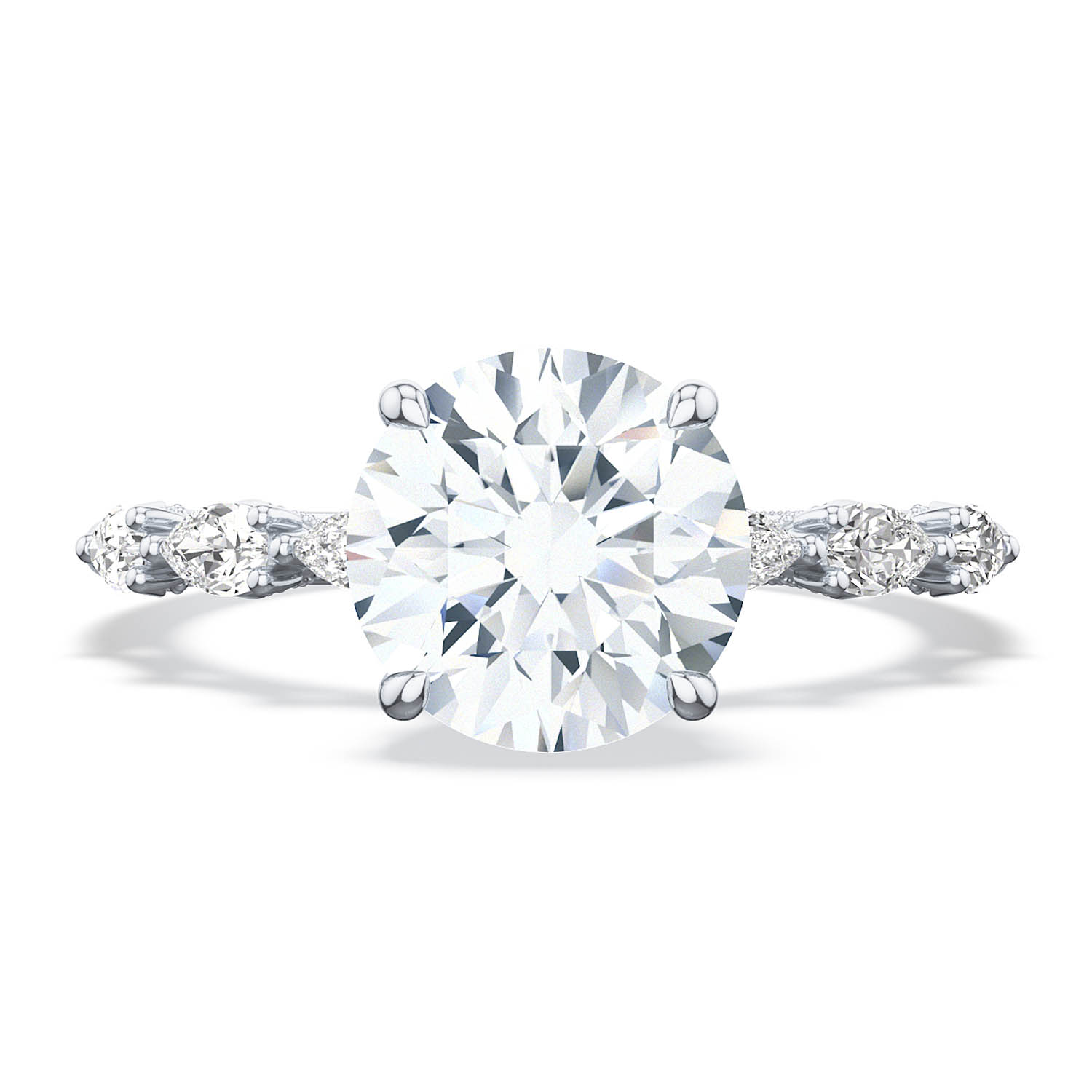 TACORI Sculpted Crescent Engagement Ring 2687rd75w