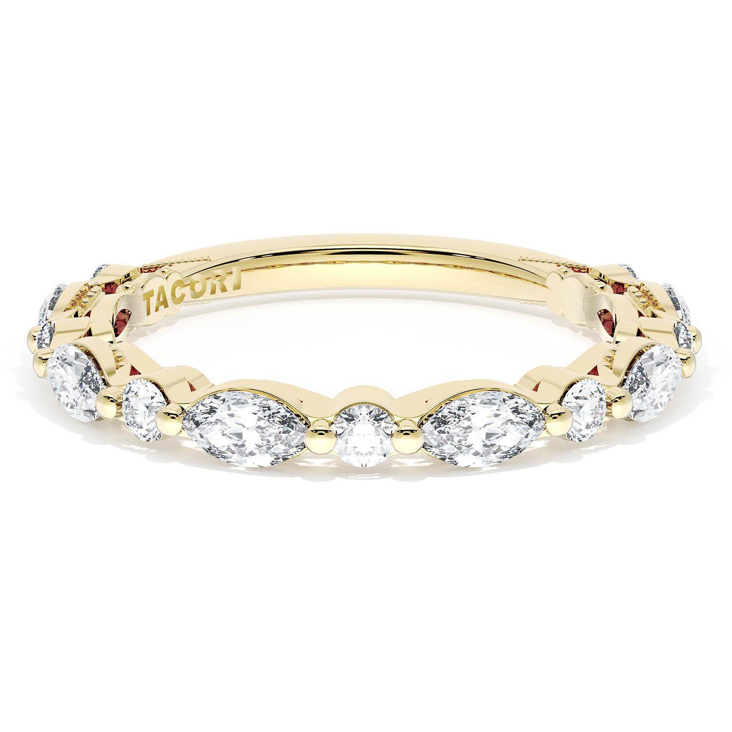 TACORI Sculpted Crescent Wedding Wedding Band 272828B34Y TACORI Sculpted Crescent Wedding Wedding Band 272828B34Y