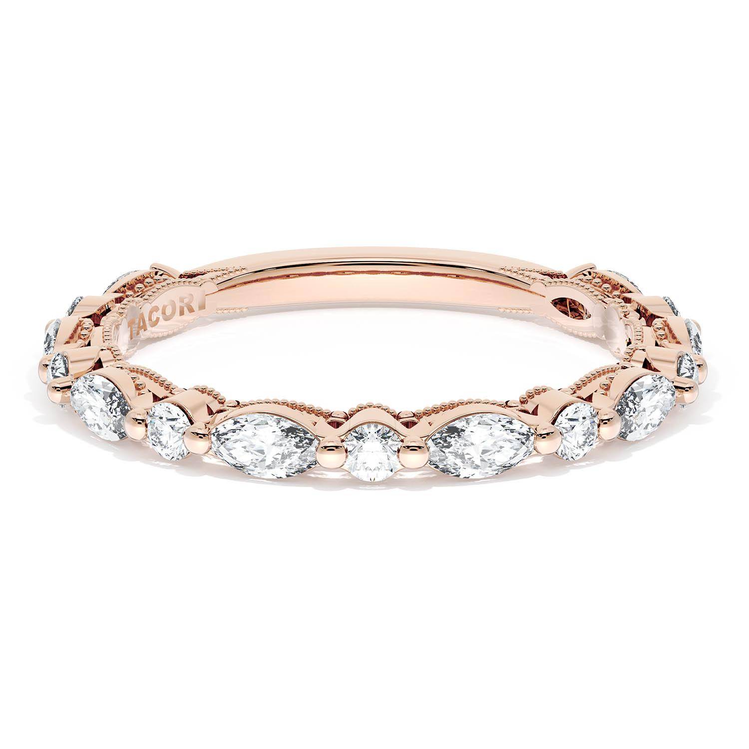 TACORI Sculpted Crescent Wedding Wedding Band 272822B34PK TACORI Sculpted Crescent Wedding Wedding Band 272822B34PK