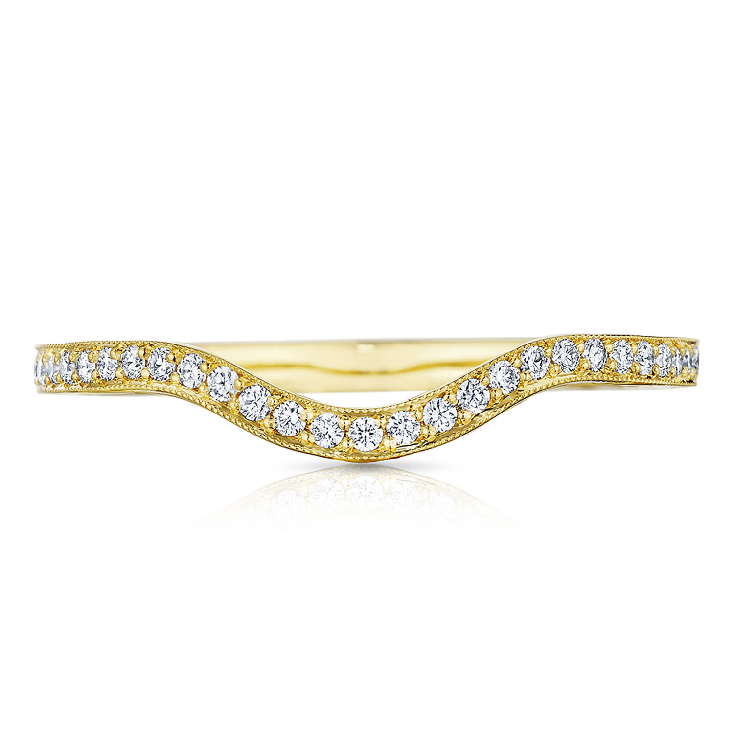 TACORI Sculpted Crescent Wedding Wedding Band 2664B12Y TACORI Sculpted Crescent Wedding Wedding Band 2664B12Y