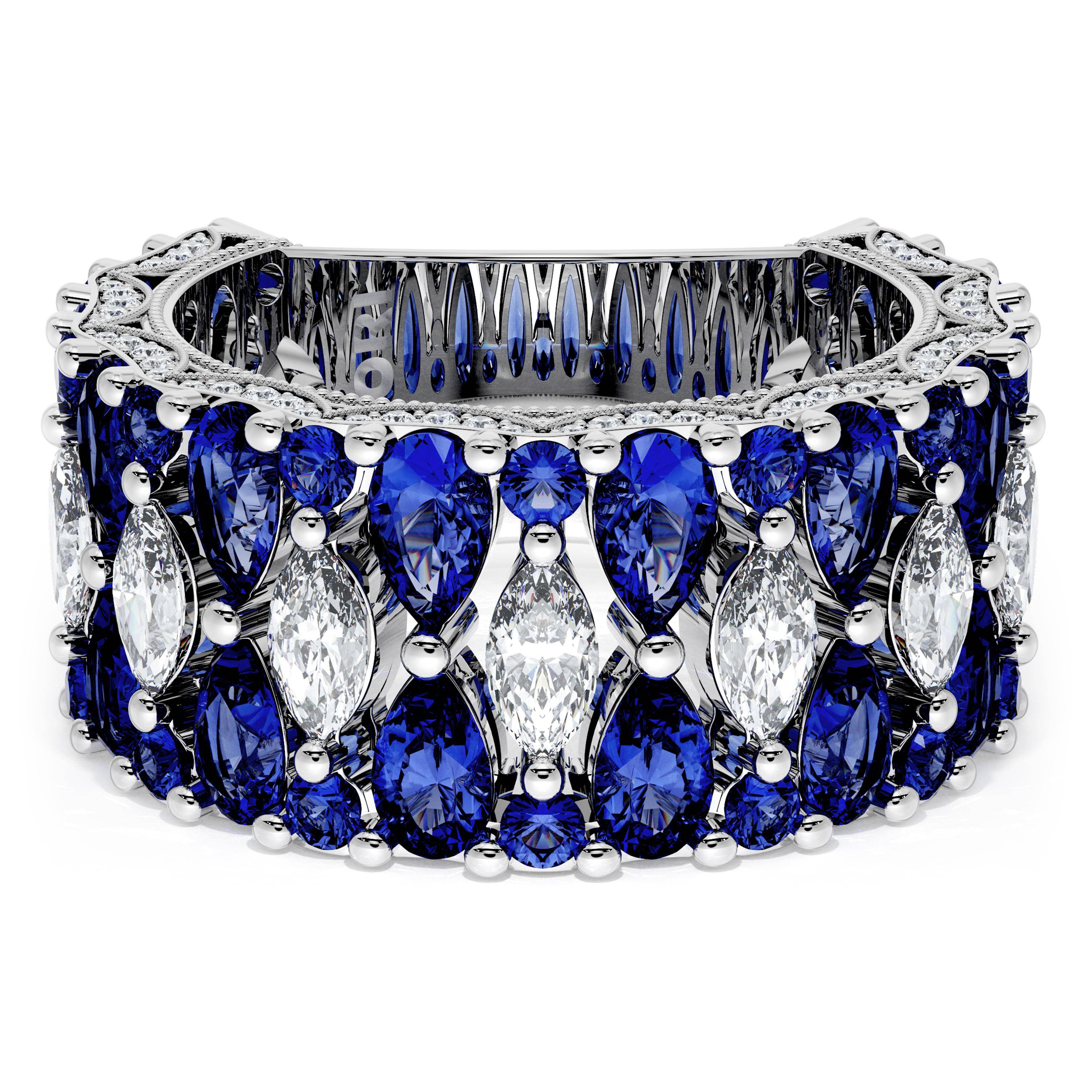 TACORI Classic Crescent Wedding, RoyalT Wedding Wedding Band HT269375BS334W TACORI Classic Crescent Wedding, RoyalT Wedding Wedding Band HT269375BS334W